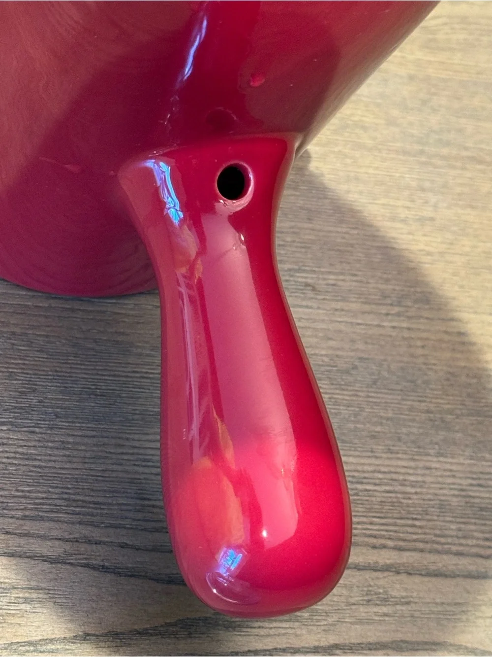 William Sonoma Bonjour Cranberry Red Hot Chocolate' Ceramic Pot Pitcher with Lid